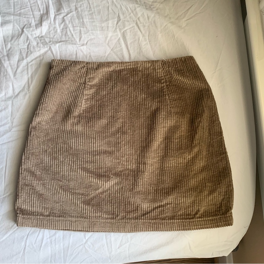 brown cord mini skirt, size AU 6 (US 2), perfect condition